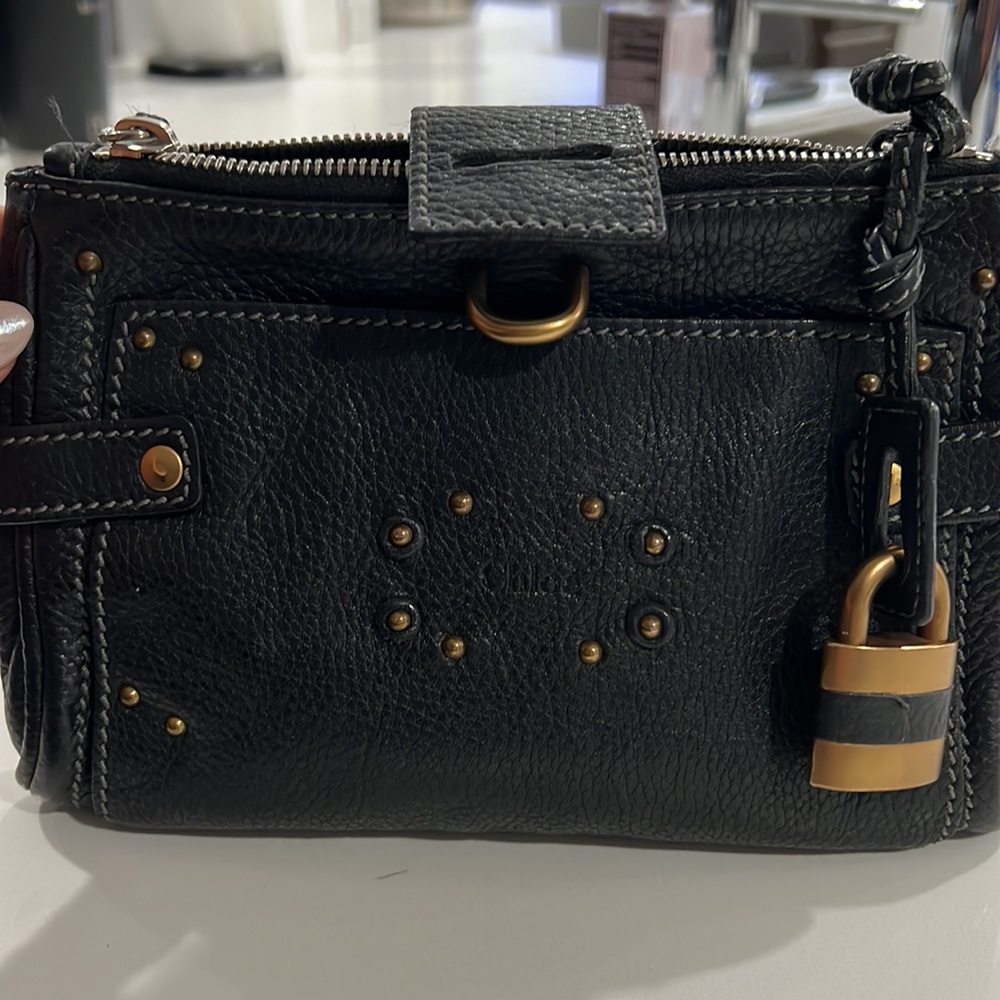 Chloe black leather padlock purse - Picture 4 of 7